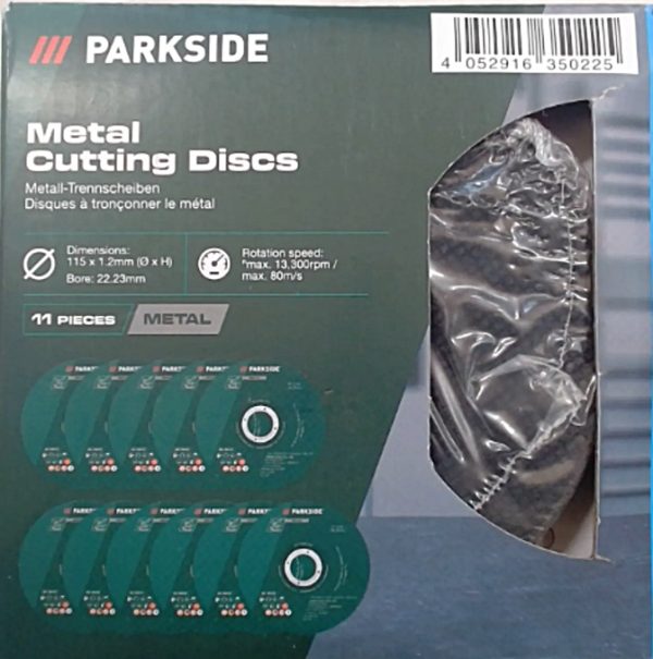 PARKSIDE 125-ös Flexhez, sarokcsiszolóhoz 11db-os vágókorong készlet fémhez
